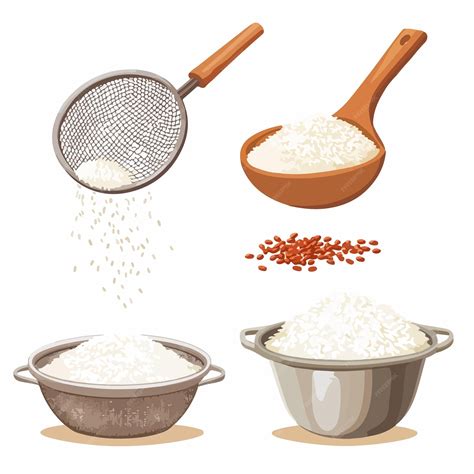 Esquema visual del proceso de preparación: lavado del arroz, cocción, licuado y almacenamiento en frasco