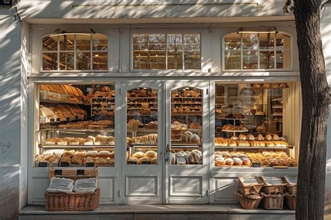 Fachada moderna de la Panadería San Diego en Concepción, con clientes entrando y saliendo.