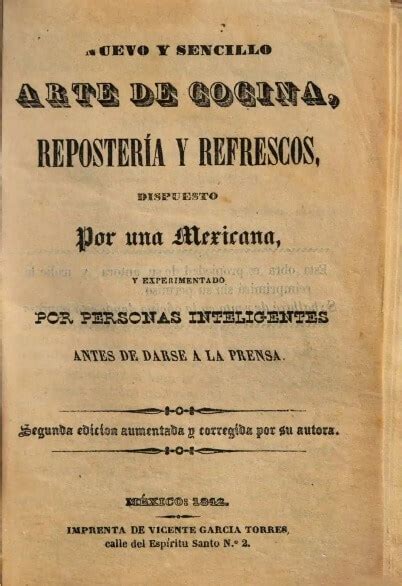 Ilustración de un recetario antiguo o utensilios de cocina del siglo XVIII