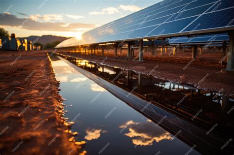 Instalación de paneles solares en un paisaje desértico, ilustrando el potencial energético