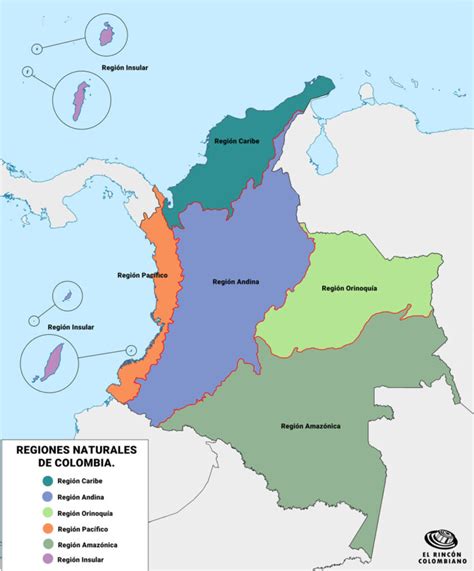 Mapa de las regiones de Colombia destacando la variedad de arepas típicas por zona geográfica.