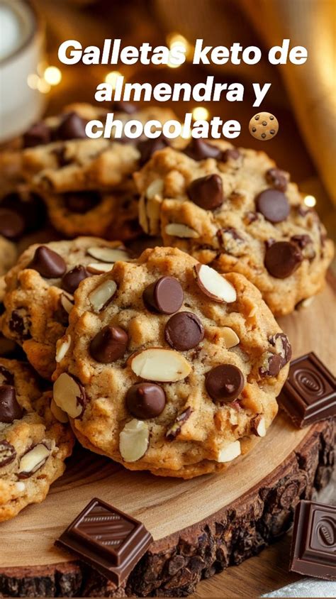 ingredientes básicos para galletas keto: harina de almendra, edulcorante, huevo, chocolate
