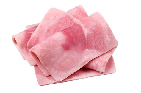 Foto de jamón cocido artesanal en lonchas finas