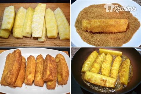 Imagen de gajos de piña asados a la plancha, con un ligero dorado y espolvoreados con pimienta.