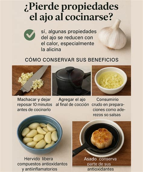 infografía sobre cómo se produce la alicina en cebolla y ajo al cortarlos