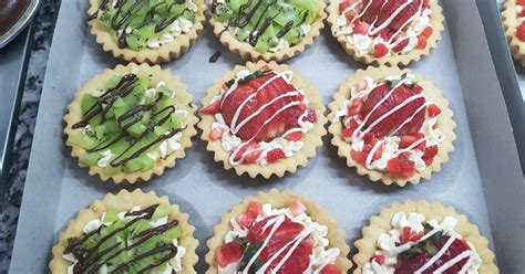 Surtido de tartaletas dulces con diferentes rellenos