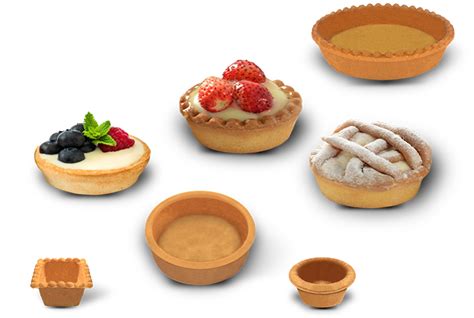 Bases de tartaletas horneadas y listas para rellenar