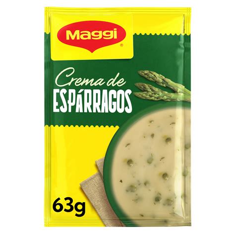 Producto de crema de espárragos MAGGI en su envase para hostelería