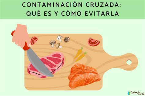 Ilustración sobre la contaminación cruzada y cómo prevenirla