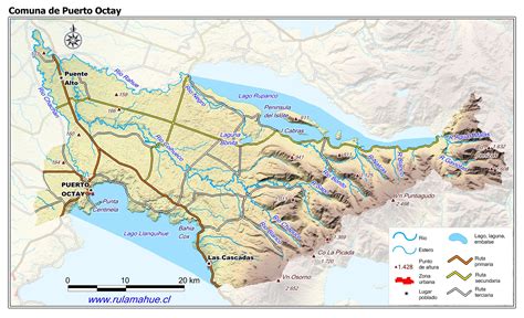 Mapa de Puerto Octay con marcadores indicando puntos de venta de quesos y rutas de entrega simuladas.