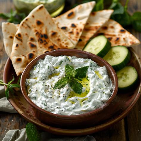 Salsa Tzatziki para acompañar snacks