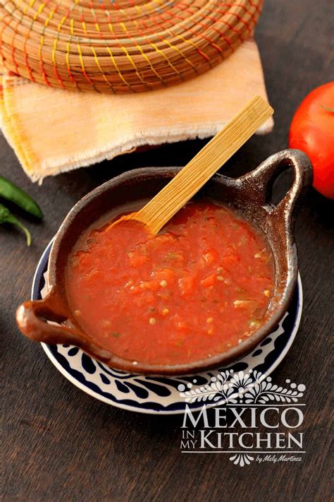 Salsa roja mexicana casera