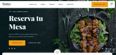 Diseño de página web de restaurante de sushi con imágenes de alta calidad de los platos