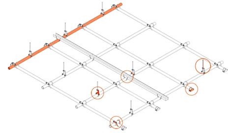 Componentes para la construcción de una parrilla de iluminación de estudio