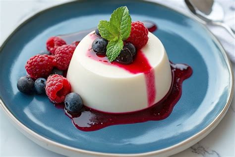 Varios postres de Panna Cotta con diferentes toppings y sus vinos de maridaje