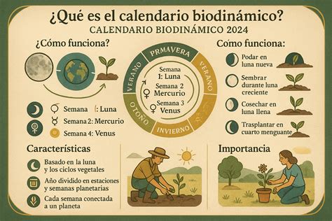 Calendario lunar biodinámico para el huerto