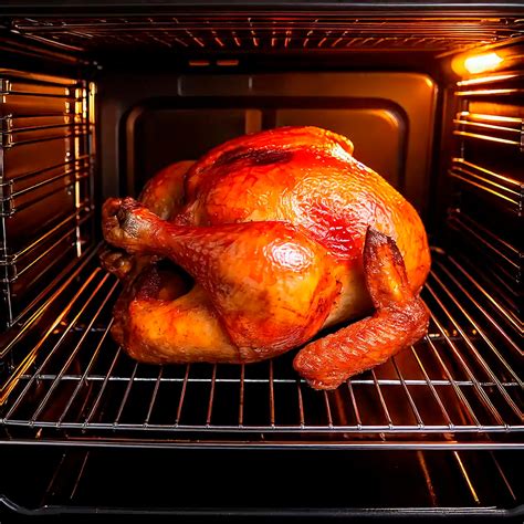 pavo atado y listo para hornear en bandeja con rejilla