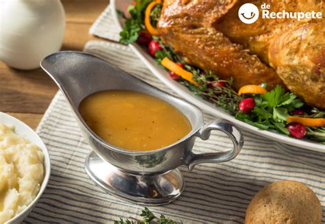 salsa de pavo elaborada con jugos y espesantes