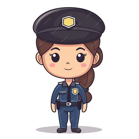 Caricatura de un policía con uniforme antiguo, con un aire pedante