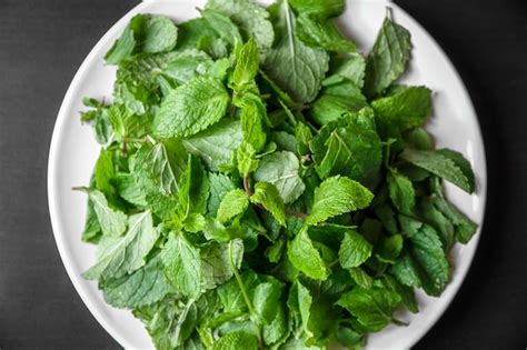 Cebolla morada y hojas de menta fresca, ingredientes para preparar un remedio natural