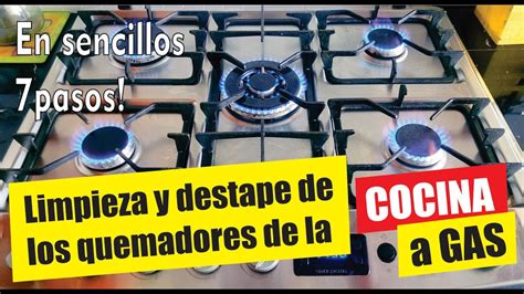 Diagrama de limpieza y mantenimiento de quemadores de gas