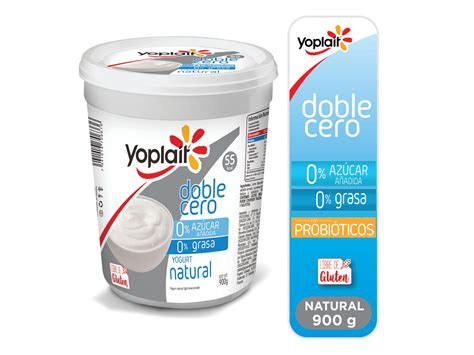 Tabla nutricional gráfica del yogurt Yoplait Doble Cero