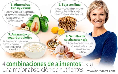 Infografía: Combinaciones de alimentos para mejorar la absorción de nutrientes