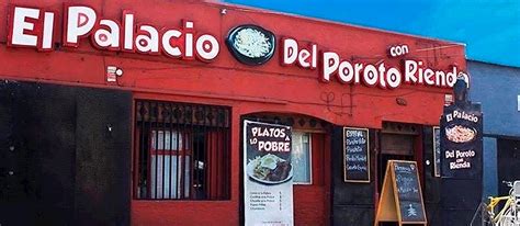 Fachada o entrada del restaurante El Palacio del Poroto con Rienda en Estación Central