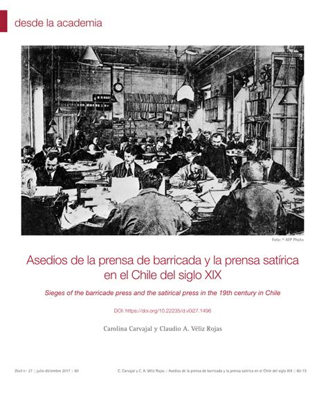 Esquema cronológico del desarrollo de la prensa satírica en Chile, distinguiendo élite y popular