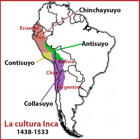 mapa del imperio incaico y zonas de cultivo de olluco