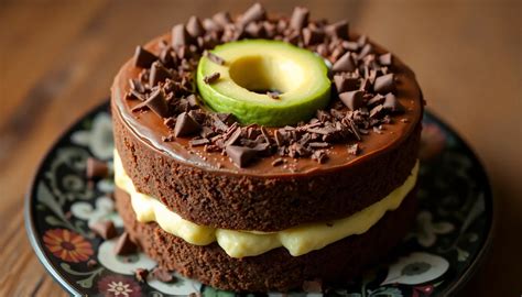Pastel de chocolate saludable con aguacate y chocolate