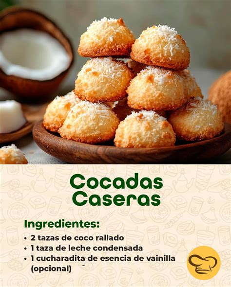 Fotografía de cocadas artesanales doradas sobre una bandeja