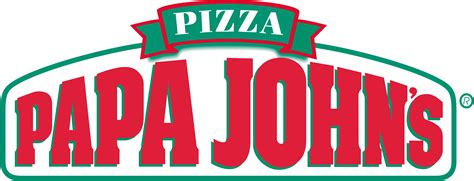 Logo de Papa Johns y una pizza recién horneada