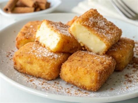 Foto de leche frita gallega tradicional