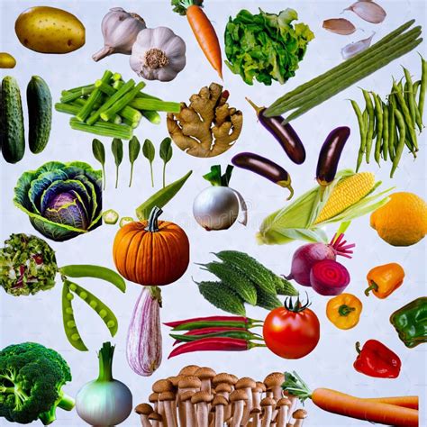 Ilustración mostrando diferentes tipos de vegetales botánicos y culinarios