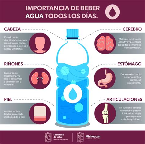 Infografía con los beneficios del agua para embarazadas: alivio de peso, menor hinchazón, facilidad para el ejercicio, mejor tolerancia al calor.