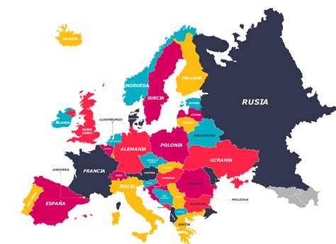 Mapa de Europa destacando países con tradición en licores de cerezas