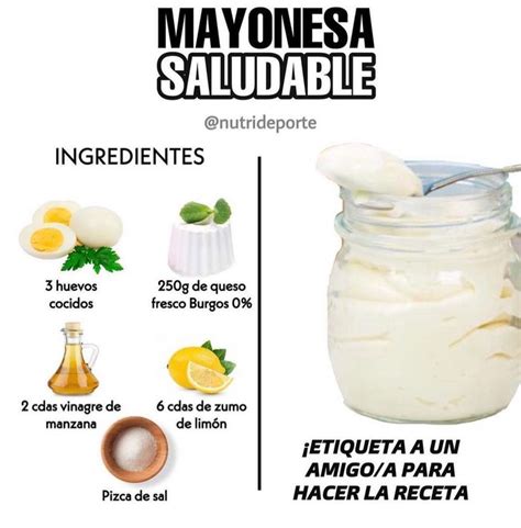 Ingredientes para mayonesa fit o saludable