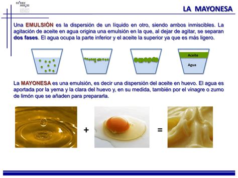 Proceso de añadir agua templada a la mayonesa
