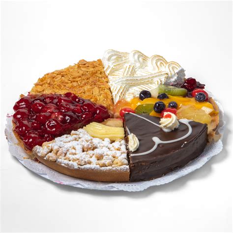 Ilustración de varios tipos de Kuchen (pasteles alemanes)
