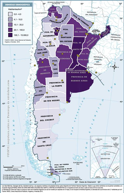 Mapa de la distribución de la población alemana en Argentina y Chile