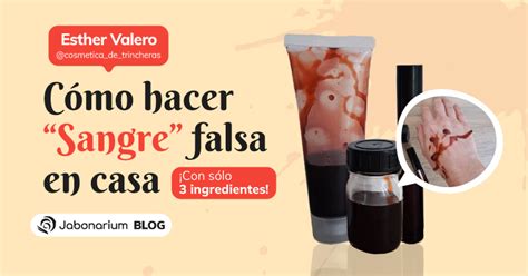 Esquema de preparación de sangre falsa utilizando ingredientes de cocina como remolacha, cacao y ketchup