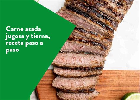 Imagen de una carne asada perfecta, jugosa y tierna
