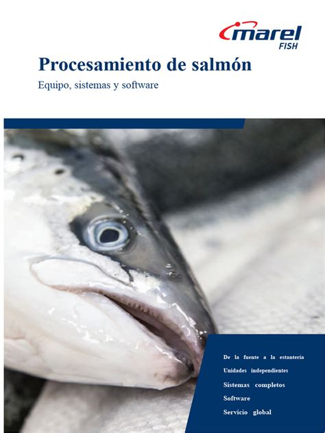 Línea de procesamiento de salmón de Marel en la planta de Camanchaca