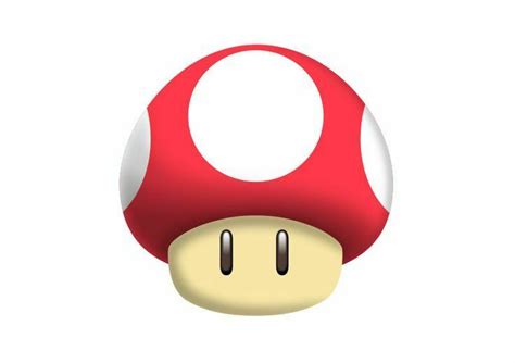 Ilustración del Super Champiñón y el Champiñón Venenoso de Super Mario Bros.