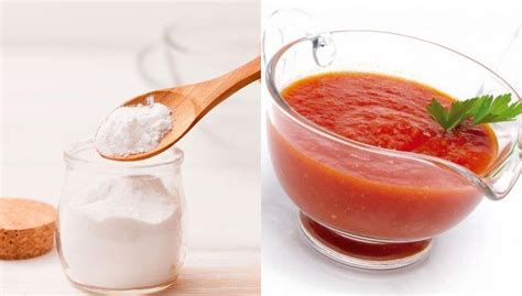 Ingredientes para corregir la acidez de la salsa: azúcar, bicarbonato y nata