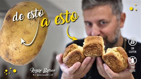Infografía mostrando los ingredientes clave del pan de papa sin manteca y sus beneficios, destacando su versatilidad.