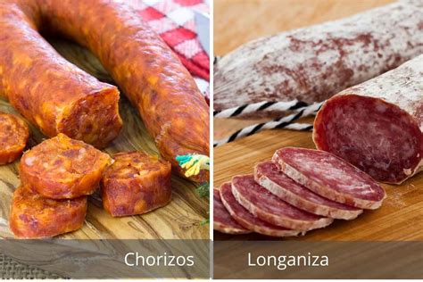 Infografía comparativa de chorizo vs longaniza