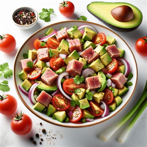 Ensalada fresca de cebolla morada y aguacate