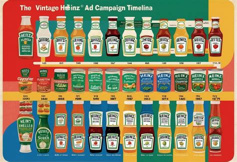 Ejemplo de cartel publicitario antiguo de Heinz con el eslogan '57 Variedades'